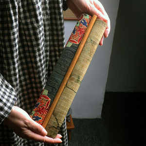Printed Bamboo Tea Mats Thin Eco-Friendly Home Use Jiangnan Style Table <b>Runners</b> Zen Inspired - Product Image 1