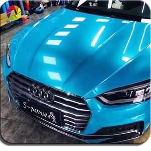 WRAPMASTER 1,52*17m Super brillo metálico lago Azul Auto vinilo envoltura personalizada coche envoltura vinilo - Product Image 2