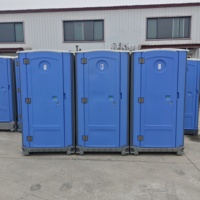 Cabine de toilettes portable robuste et écologique avec réservoir de déchets pour usage extérieur sur chantier ou bureau