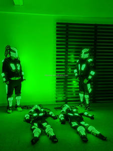 Disfraz <span class=keywords><strong>de</strong></span> pantalla <span class=keywords><strong>de</strong></span> Robot LED, <span class=keywords><strong>ropa</strong></span> <span class=keywords><strong>de</strong></span> actuación <span class=keywords><strong>de</strong></span> <span class=keywords><strong>fiesta</strong></span> luminosa, traje <span class=keywords><strong>de</strong></span> armadura, traje <span class=keywords><strong>de</strong></span> Club emisor <span class=keywords><strong>de</strong></span> luz LED colorido, trajes <span class=keywords><strong>de</strong></span> espectáculo, casco Disco - Product Image 2