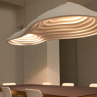 Luminaire suspendu en résine de style japonais nordique Wai Ji Feng Design, lustre créatif pour restaurants, terrasses, tables à manger, bars