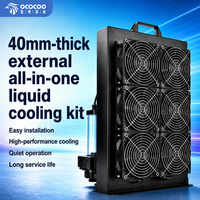 Sistema de Refrigeración Líquida Externo OCOCOO BC8 AIO con Radiador de Cobre T2 y 6 Ventiladores, Bomba Integrada para Servidor IA, Refrigeración de Láser Médico