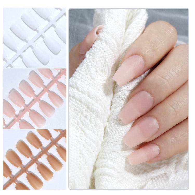 Matte False Nails Art Acrylic Artificial Fingernails Nails Press on Nails Wholesale Price