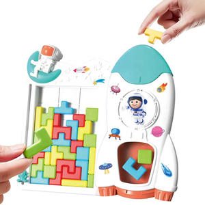 Bloc ABS pour enfants <span class=keywords><strong>fusée</strong></span> spatiale 3D stéréo Puzzle jouets de construction intéressants pour l'éducation précoce et la formation logique - Product Image 2