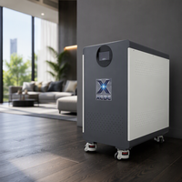 Système de stockage d'énergie solaire au lithium tout-en-un 32 kWh avec onduleur à onde sinusoïdale pure 32 kW, MPPT 120-450 Vcc, moniteur Wi-Fi, empilable, garantie 10 ans