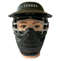 Masque de tir à l'arc pour activités de plein air, chasse à l'arc, entraînement, jeu CS, masque intégral en ABS de haute qualité, 300g, portable