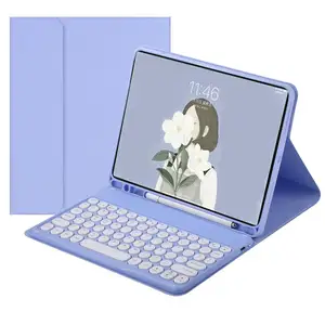 אלחוטי כחול שן מקלדת Case עבור Samsung Galaxy Tab A7 A8 10.5 X200 T500 S8 S6 לייט 10.4 12.4 עם עט בעל Tablet כיסוי