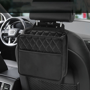 Deri Araba Koltuğu Arkası Düzenleyici, Çocuk Seyahati için Çok Cepli Asılı Saklama Çantası, BMW Toyota Honda'ya Uyumlu - Product Image 4