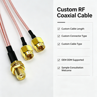 Câble coaxial d'extension Y Splitter Combiner Pigtail Jumper RF SMA Femelle vers Double SMA Mâle RG316 15cm 50 Ohm pour Routeur WiFi 4G 5G