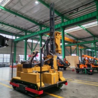 Marteau vibratoire TeZhong TZ650 à nivellement automatique avec moteur Yanmar, haute précision, pour pieux solaires et pompes de fondation
