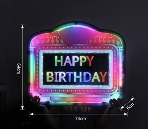 Hiện đại LED cross-gương tay đăng biển quảng cáo sáng Hộp đèn cho bầu không khí huyền diệu quảng cáo trong các cửa hàng - Product Image 5