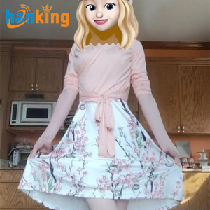 Ehanking Ensemble de 2 pièces pour femmes décontracté robe simple pour dames hauts plissés solides et robe à bretelles spaghetti à imprimé floral - Product Image 6