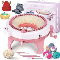 Tissage de foulards interactif parent-enfant, grande machine à tricoter à la main à 48 aiguilles, pratique pour la maison, outil de tricot pour enfants