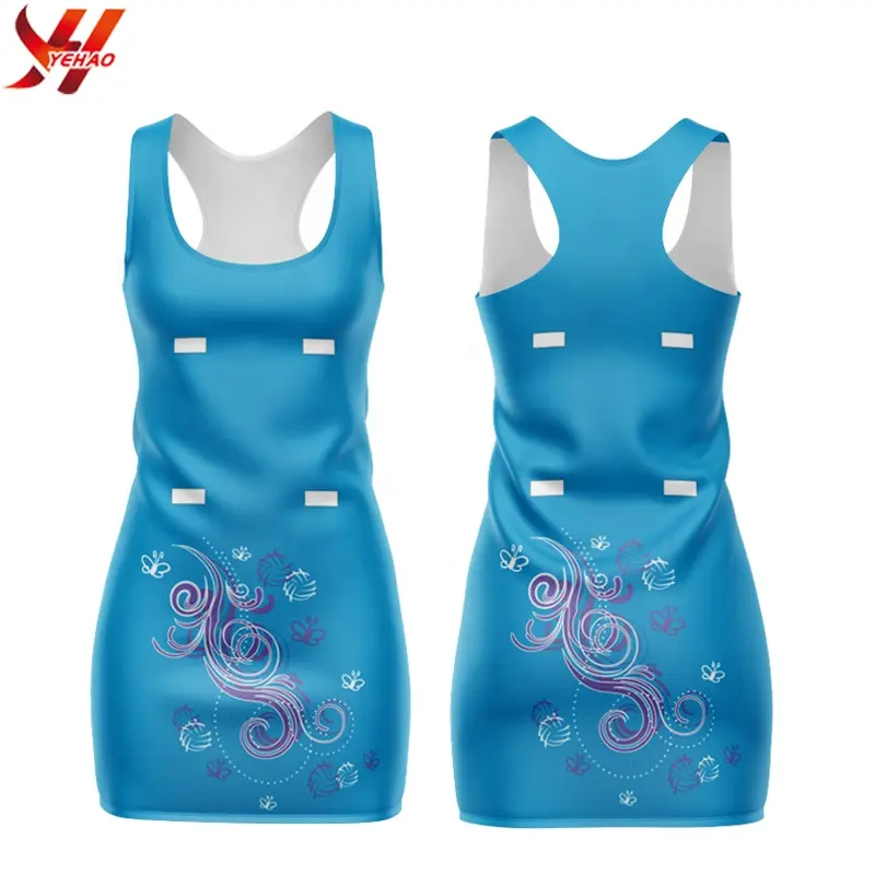 Neue Mode Top-Qualität Sublimation Netball Uniform frei Design