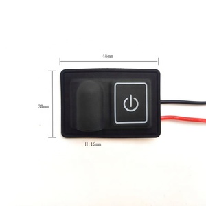 Công suất cao dc5521 nút duy nhất ba tốc độ điều chỉnh nhiệt độ <span class=keywords><strong>push</strong></span> button chuyển 12-24V DC làm bằng <span class=keywords><strong>Silicone</strong></span> - Product Image 3