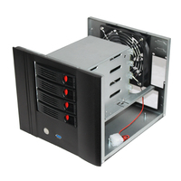 Serveur OEM/ODM vertical de cas de stockage de NAS de Offre Spéciale de baie 4 pour IPFS avec le ventilateur en stock