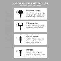 Pistolet de massage électrique mini en gros avec écran tactile et 6 vitesses de percussion pour la relaxation musculaire des tissus profonds et la thérapie corporelle