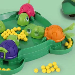 Jeu de société éducatif pour enfants Hot Turtle Eating Bean Toy, jeu de table interactif parent-enfant - Product Image 2