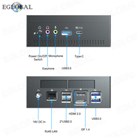 Mini PC EGLOBALLow Power AMD Ryzen R2544 4C 8T AI, Computación de Borde, Ventilador de Refrigeración, Mini Computadora, 2*DDR4, Gráficos Radeon, Micro NUC PC