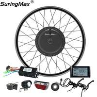 Fournisseur OEM ODM de moteurs pour vélos électriques, contrôleur à onde sinusoïdale 48V 25A, couple élevé, entraînement direct, kit de conversion de moteur de moyeu de vélo électrique sans engrenages 500W