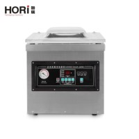 Machines d'emballage sous vide automatiques de type table DZ-400 500 600 pour poisson et poulet avec deux barres de scellage