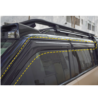Visera para Ventana de Coche Jetour Traveler T2, Protector Solar y de Lluvia, Accesorios para Coche, Protector Acrílico contra la Intemperie, Deflector de Viento, Negro