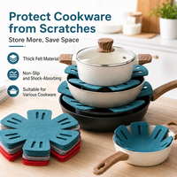 Sous-plat en feutre personnalisé, non tissé, isolant thermique, protection pour casseroles, forme irrégulière, protège-plat de table