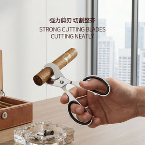 Cortador de Cigarros de Doble Cuchilla de Acero Inoxidable, Forma de Barra, Manual y Duradero, para Accesorios de Cigarros - Product Image 2