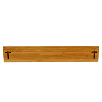 Support mural magnétique en bambou pour couteaux / Barre magnétique en bois pour couteaux pour réfrigérateur