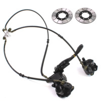 Suspensi Depan Besar, Shock Absorber, Swing Arm Atas Bawah, Steering Knuckle, Spindle dengan Pompa Rem, Hub Roda untuk ATV Buggy Rakitan Sendiri