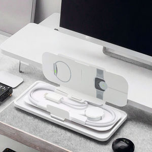 S9/S8/S7 Original 15W Cargador inalámbrico plegable rápido 3 en 1 <span class=keywords><strong>con</strong></span> estación de carga magnética QC3.0 para teléfono móvil y reloj - Product Image 2