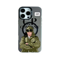 Mode C.P. COMPANY Coque de téléphone magnétique tendance en TPU+PC pour iPhone 16 15 14 13 12 11 Pro Max