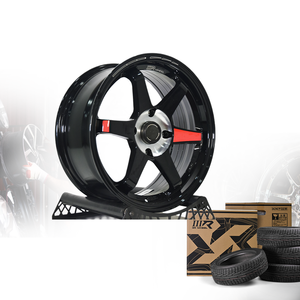 3R Aluminium Alloy Passenger Car <b>Wheel</b> Glossy Black 17x7.5 5H113 ET38 Multi-<b>Spoke</b> Lightweight Export Malaysia 03268-M18-A - Product Image 6