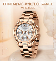 Jam Tangan Wanita MINI FOCUS Jam Tangan Wanita Kuarsa Gelang Baja Tahan Karat Jam Tangan Wanita Mewah Jam Tangan Kalender Lengkap Tahan Air