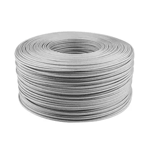 Fabricante de alta resistencia Cable galvanizado Cuerda de alambre de acero 8*19 8*25 cuerda de aparejo