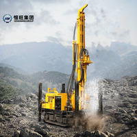 Hengwang 2026, Foreuse Pneumatique DTH sur Chenilles pour Puits d'Eau, Profondeur de Forage 200m 300m, Moteur Diesel, À Vendre