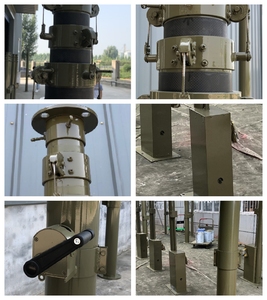 5m <span class=keywords><strong>9M</strong></span> chiều cao và 50-60kg tải trọng tùy chỉnh Hợp kim nhôm sợi carbon kính thép Hướng dẫn sử dụng kính thiên văn mast cho mỏ - Product Image 4