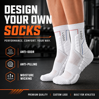 Chaussettes de performance Elite avec logo personnalisé, respirantes, pour la course à pied, l'entraînement et la musculation