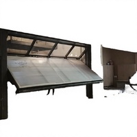 Porte à enroulement en aluminium OEM avec verre, ouverture latérale électrique, design moderne économe en énergie pour usage commercial et garage, garantie 3 ans