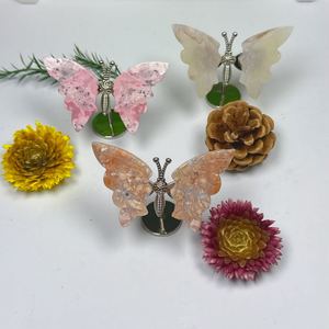 Offre Spéciale – Vente en Gros : Mini Ailes de Papillon Polies en Améthyste, Quartz et Agate – Minéraux et Cristaux Naturels pour la Décoration Intérieure - Product Image 2