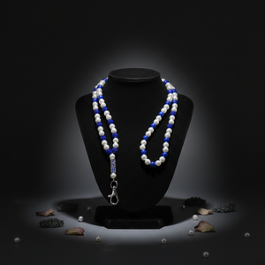 Collana Portachiavi Personalizzata con Perle e Strass Zeta Phi Beta in Lega per Donne di Tutte le Confraternite Greche - Product Image 5