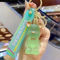 Porte-clés Ours Violent Créatif Tendance, Cadeau d'Anniversaire pour Couple, Pendentif pour Voiture et Sac, Vente en Gros