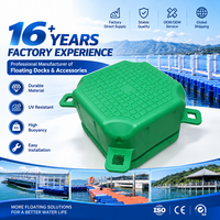 Quai flottant industriel Hisea, ponton cube 500x500x400mm en HDPE, 350Kg/m, durée de vie 15 ans, pour aquaculture et usage commercial
