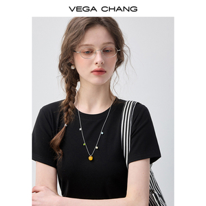 Vestido Corto Negro <span class=keywords><strong>de</strong></span> Punto VEGA CHANG con Cuello Redondo, Cintura Fruncida con Lazo y Dobladillo con Volantes <span class=keywords><strong>para</strong></span> <span class=keywords><strong>Mujer</strong></span> - Product Image 4