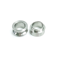 Fabricant d'usinage CNC, bagues en aluminium/acier anodisé naturel poli brillant, usine chinoise, pièces en aluminium personnalisées OEM