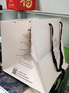 Classic White Cardboard Gift <b>Bag</b> Multi-Purpose Portable Paper <b>Bag</b> for Holiday and Birthday Presents - Product Image 5