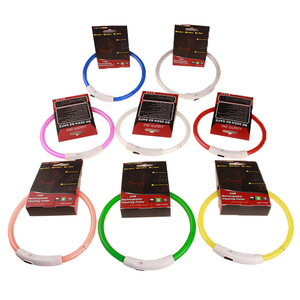 <span class=keywords><strong>Collar</strong></span> LED recargable para mascotas, advertencia de seguridad para caminar de noche con patrón impreso, correa para <span class=keywords><strong>collar</strong></span> iluminado para perros - Product Image 5