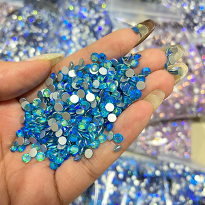 คริสตัล AB คุณภาพสูงแบบไม่ใช้ความร้อน ติดหลังเรียบ สำหรับตกแต่งเล็บและเครื่องประดับผม จำนวนมาก - Product Image 3