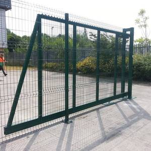 <span class=keywords><strong>Portails</strong></span> <span class=keywords><strong>coulissants</strong></span> en treillis métallique soudé 3D avec cadre en acier traité thermiquement, revêtement <span class=keywords><strong>PVC</strong></span> galvanisé, certifiés ISO9001/CE pour murs de sécurité - Product Image 1