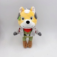 Jouets en peluche personnalisés avec logo Star Fox, âne aux longues oreilles, poupée en peluche, figurines de dessins animés, chien jaune, grenouille, aigle, coussin décoratif